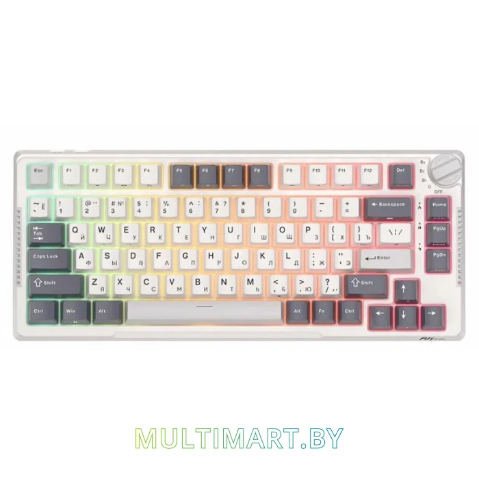Клавиатура Royal Kludge RK-H81 RGB White Night (RK Cyan)